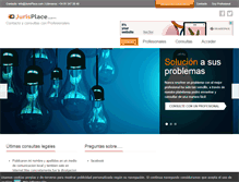 Tablet Screenshot of jurisplace.com